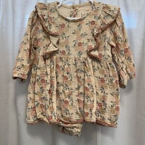 Wild Wawa Charming Floral Ruffle romper